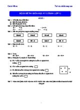 4 Đề thi giữa học kỳ II môn Toán Lớp 1